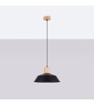 Lampy wiszące - Sollux Lampa wisząca FANO czarna SL.1322 - product 2