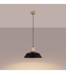 Lampy wiszące - Sollux Lampa wisząca FANO czarna SL.1322 - product 3