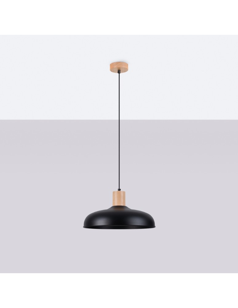 Sollux Lampa wisząca INDY czarna SL.1324 Sollux Lampa wisząca INDY czarna SL.1324