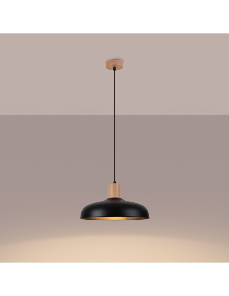 Sollux Lampa wisząca INDY czarna SL.1324 Sollux Lampa wisząca INDY czarna SL.1324
