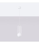 Lampy wiszące - Sollux Lampa wisząca BRINA 1 biała SL.1331 - product 2