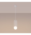Lampy wiszące - Sollux Lampa wisząca BRINA 1 biała SL.1331 - product 3