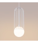 Lampy wiszące - Sollux Lampa wisząca BRINA 1 biała SL.1331 - product 7