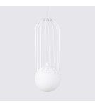 Lampy wiszące - Sollux Lampa wisząca BRINA 1 biała SL.1331 - product 8