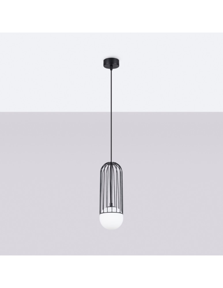 Sollux Lampa wisząca BRINA 1 czarna SL.1332 Sollux Lampa wisząca BRINA 1 czarna SL.1332