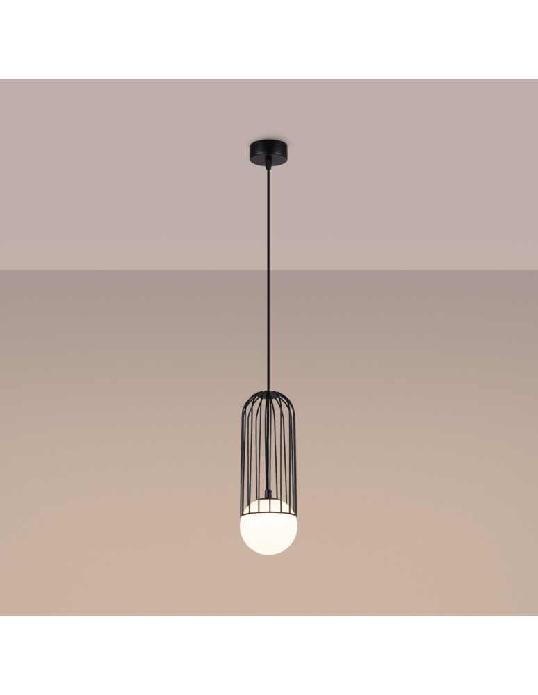 Sollux Lampa wisząca BRINA 1 czarna SL.1332 Sollux Lampa wisząca BRINA 1 czarna SL.1332