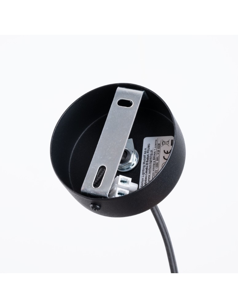 Sollux Lampa wisząca BRINA 1 czarna SL.1332 Sollux Lampa wisząca BRINA 1 czarna SL.1332