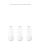 Lampy wiszące na listwie - Sollux Lampa wisząca BRINA 3L biała SL.1333 - product 1