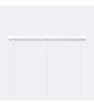 Lampy wiszące na listwie - Sollux Lampa wisząca BRINA 3L biała SL.1333 - product 6