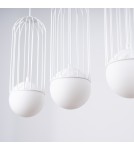 Lampy wiszące na listwie - Sollux Lampa wisząca BRINA 3L biała SL.1333 - product 9