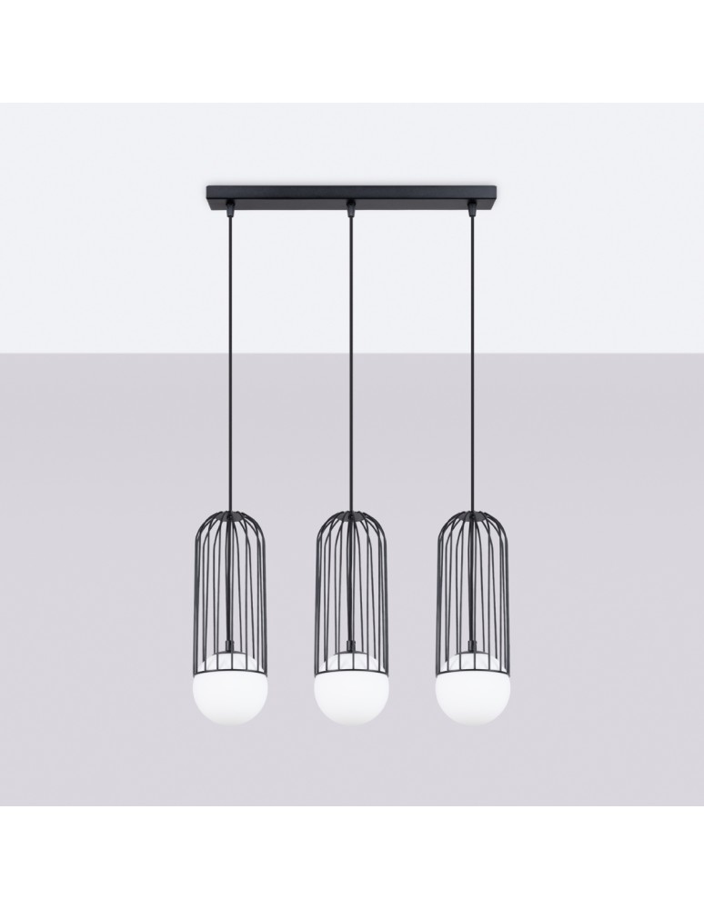 Sollux Lampa wisząca BRINA 3L czarna SL.1334 Sollux Lampa wisząca BRINA 3L czarna SL.1334