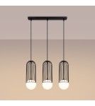 Sollux Lampa wisząca BRINA 3L czarna SL.1334 Sollux Lampa wisząca BRINA 3L czarna SL.1334