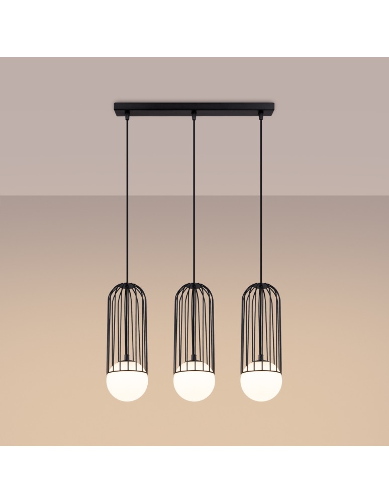 Sollux Lampa wisząca BRINA 3L czarna SL.1334 Sollux Lampa wisząca BRINA 3L czarna SL.1334