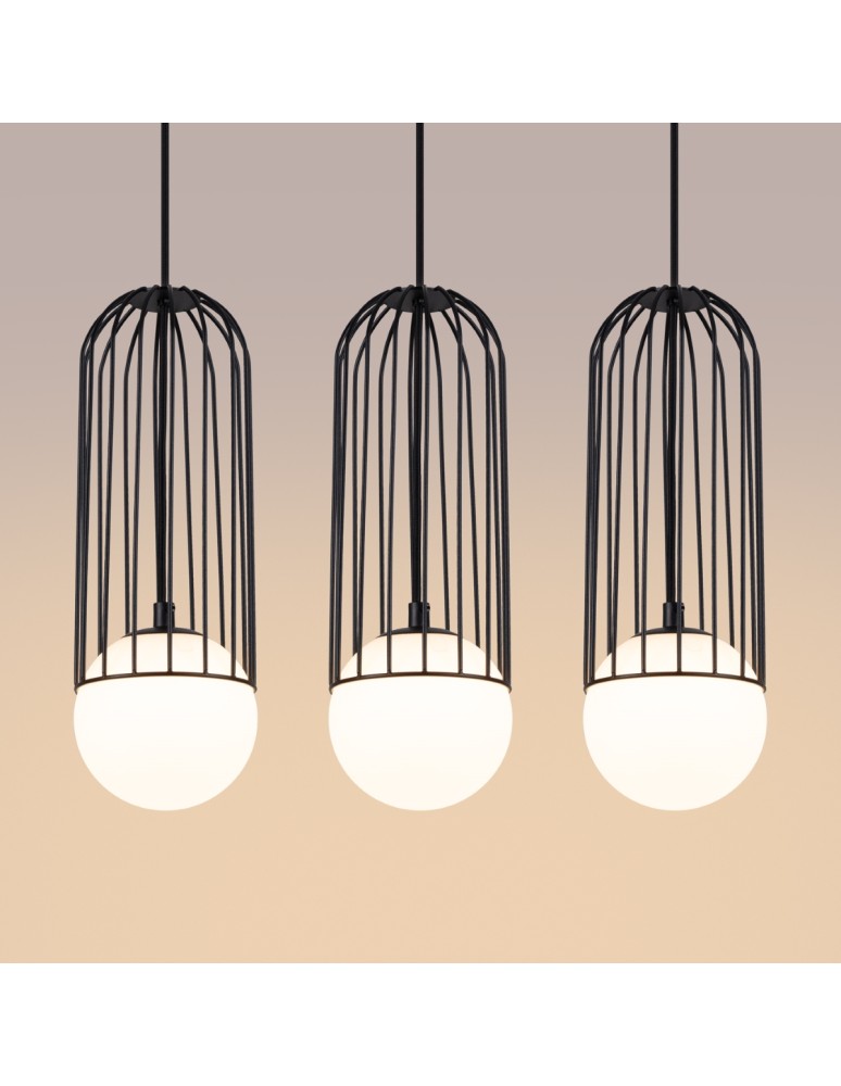 Sollux Lampa wisząca BRINA 3L czarna SL.1334 Sollux Lampa wisząca BRINA 3L czarna SL.1334