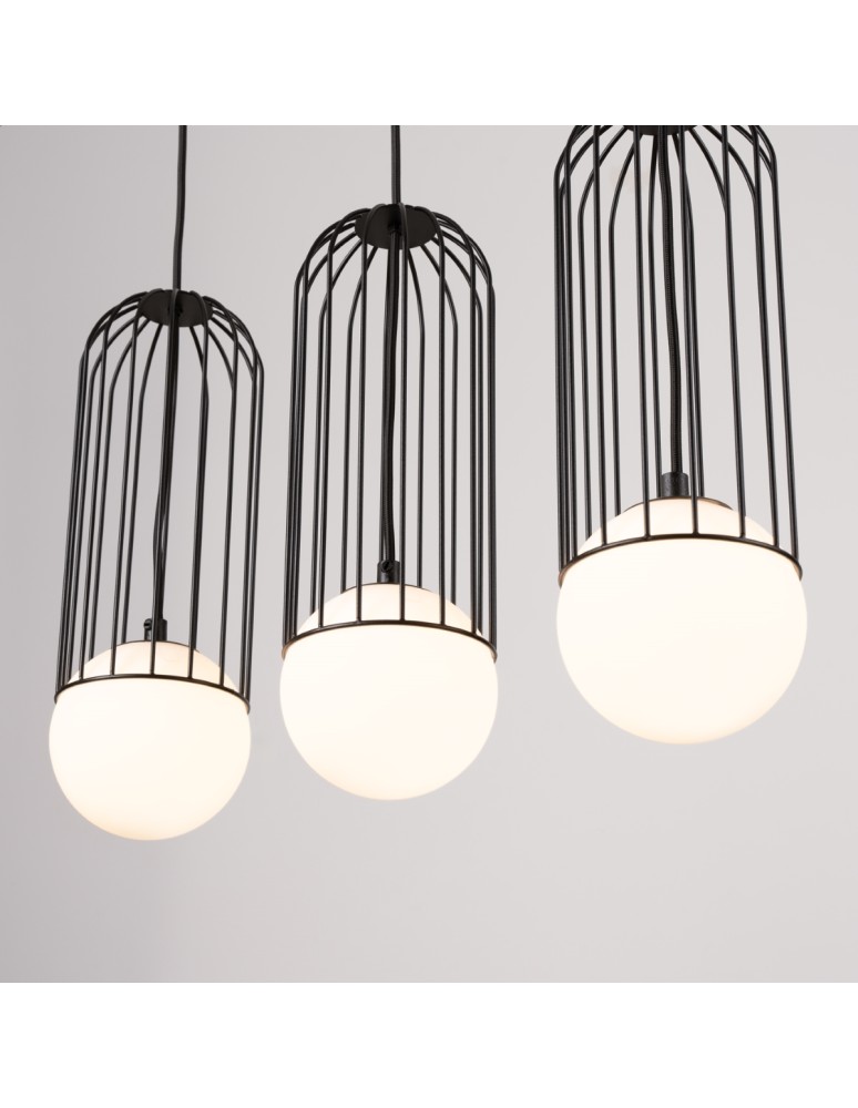 Sollux Lampa wisząca BRINA 3L czarna SL.1334 Sollux Lampa wisząca BRINA 3L czarna SL.1334