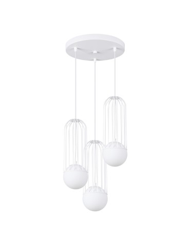 Sollux Lampa wisząca BRINA 3P biała SL.1335
