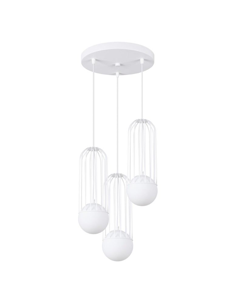 Sollux Lampa wisząca BRINA 3P biała SL.1335 Sollux Lampa wisząca BRINA 3P biała SL.1335