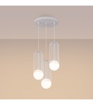 Sollux Lampa wisząca BRINA 3P biała SL.1335 Sollux Lampa wisząca BRINA 3P biała SL.1335