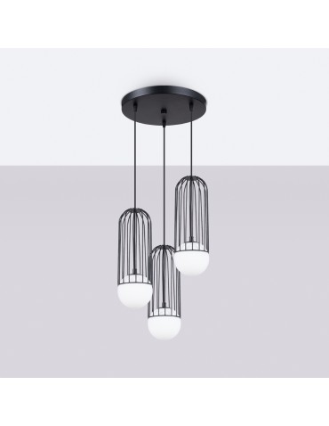 Sollux Lampa wisząca BRINA 3P czarna SL.1336 - produkt 2
