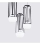 Lampy wiszące - Sollux Lampa wisząca BRINA 3P czarna SL.1336 - product 4