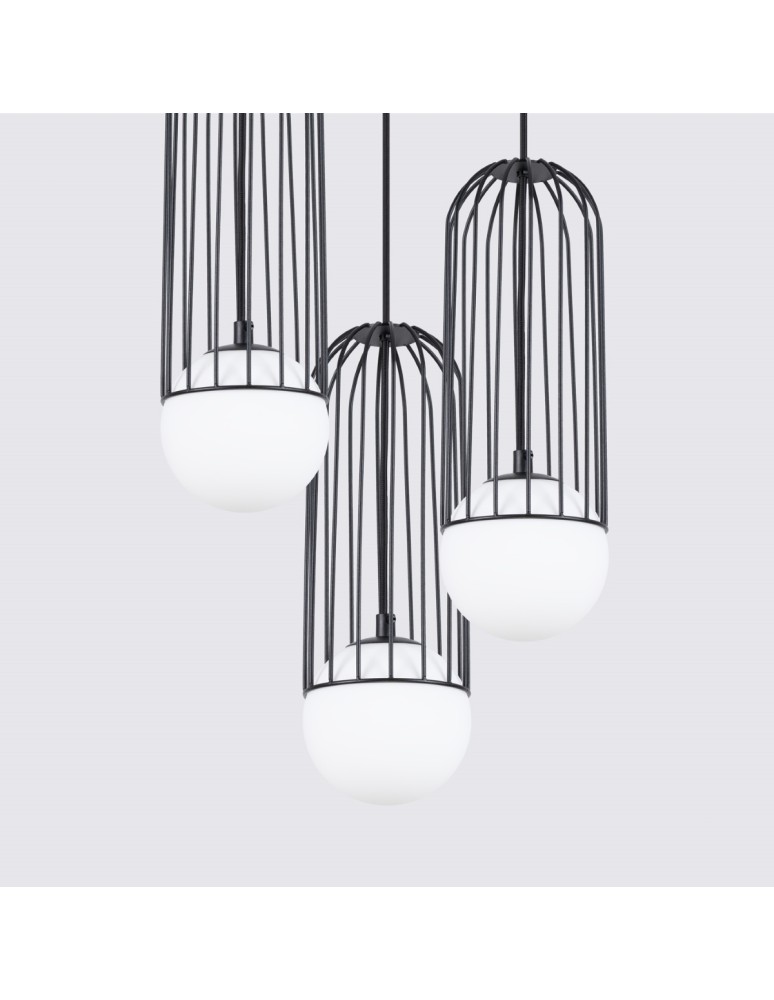 Sollux Lampa wisząca BRINA 3P czarna SL.1336