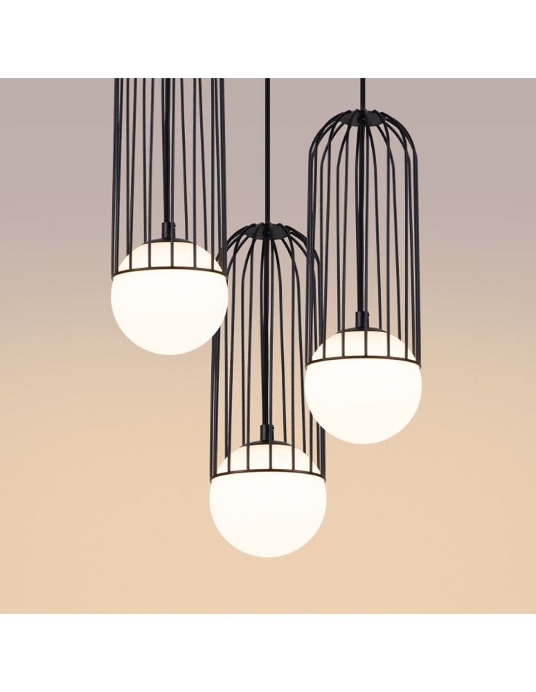 Sollux Lampa wisząca BRINA 3P czarna SL.1336