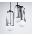 Lampy wiszące - Sollux Lampa wisząca BRINA 3P czarna SL.1336 - product 9