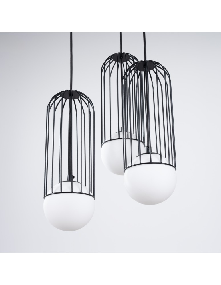 Sollux Lampa wisząca BRINA 3P czarna SL.1336
