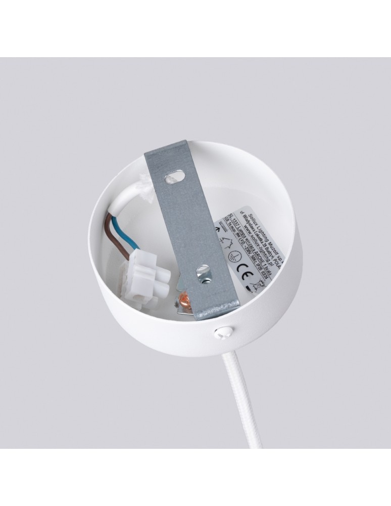 Sollux Lampa wisząca ARCHE 1 biała SL.1337 Sollux Lampa wisząca ARCHE 1 biała SL.1337