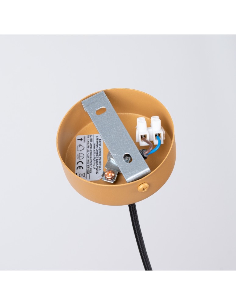 Sollux Lampa wisząca ARCHE 1 złota SL.1339