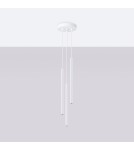 Lampy wiszące - Sollux Lampa wisząca ARCHE 3P biała SL.1340 - product 2
