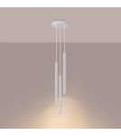 Lampy wiszące - Sollux Lampa wisząca ARCHE 3P biała SL.1340 - product 3