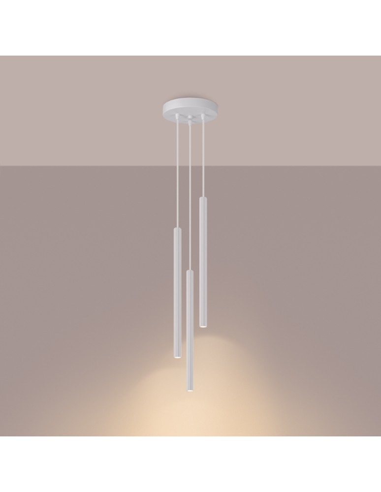 Sollux Lampa wisząca ARCHE 3P biała SL.1340