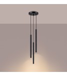 Sollux Lampa wisząca ARCHE 3P czarna SL.1341 Sollux Lampa wisząca ARCHE 3P czarna SL.1341