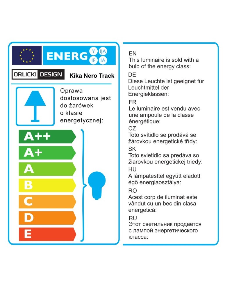 Lampy do szynoprzewodów 1 fazowych - Orlicki Design Kika Nero Track - produkt kolory-swiatla.pl 3