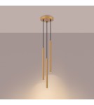 Sollux Lampa wisząca ARCHE 3P złota SL.1342 Sollux Lampa wisząca ARCHE 3P złota SL.1342