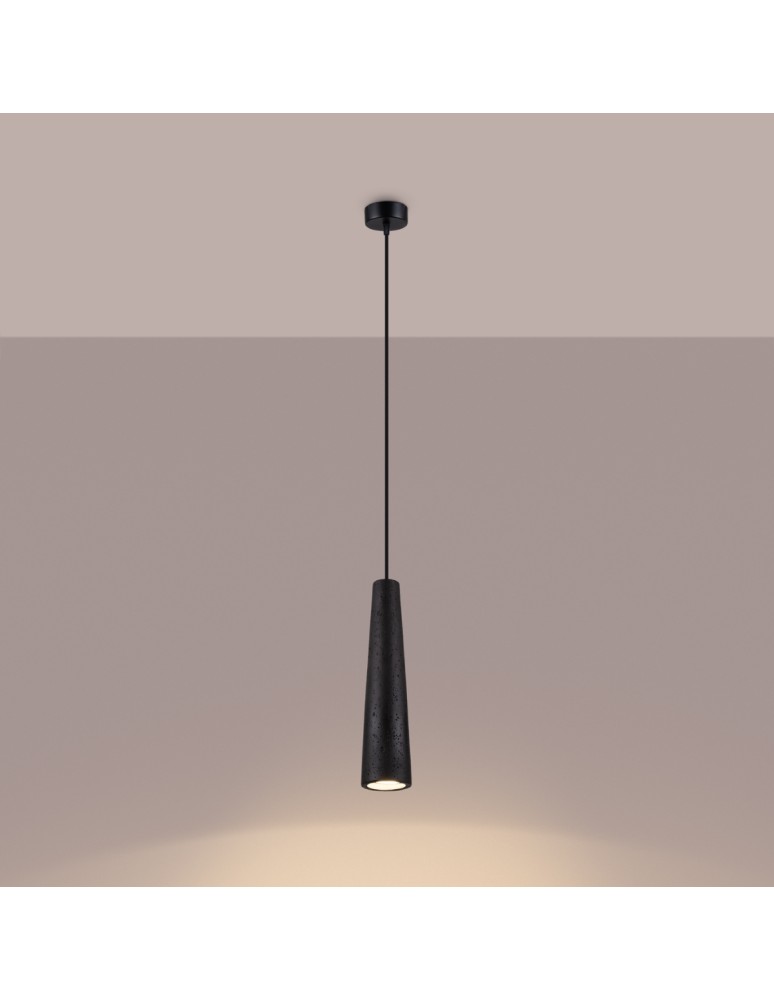 Sollux Lampa wisząca ELECTRA czarna beton SL.1355 Sollux Lampa wisząca ELECTRA czarna beton SL.1355