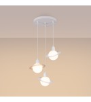 Sollux Lampa wisząca HYPERION 3P biały SL.1357 Sollux Lampa wisząca HYPERION 3P biały SL.1357