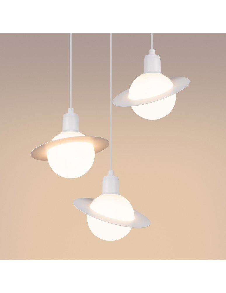 Sollux Lampa wisząca HYPERION 3P biały SL.1357 Sollux Lampa wisząca HYPERION 3P biały SL.1357