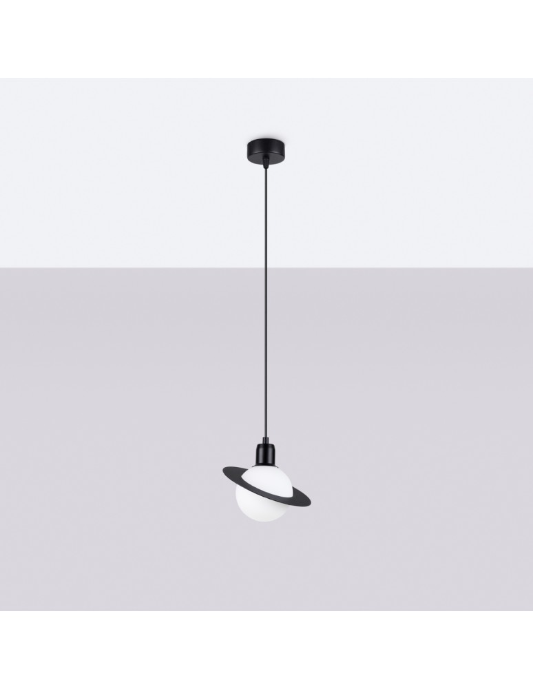 Sollux Lampa wisząca HYPERION 1 czarny SL.1358 Sollux Lampa wisząca HYPERION 1 czarny SL.1358