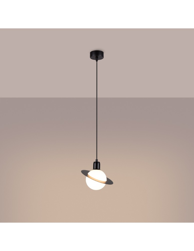 Sollux Lampa wisząca HYPERION 1 czarny SL.1358 Sollux Lampa wisząca HYPERION 1 czarny SL.1358