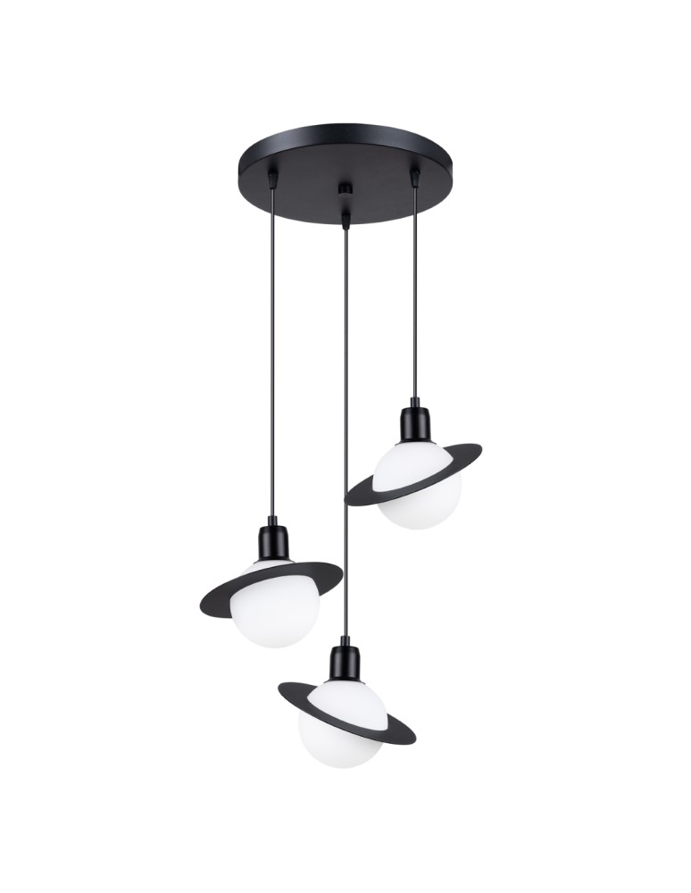 Sollux Lampa wisząca HYPERION 3P czarny SL.1359 Sollux Lampa wisząca HYPERION 3P czarny SL.1359