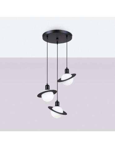 Sollux Lampa wisząca HYPERION 3P czarny SL.1359 - produkt 2