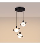 Sollux Lampa wisząca HYPERION 3P czarny SL.1359 Sollux Lampa wisząca HYPERION 3P czarny SL.1359