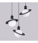 Sollux Lampa wisząca HYPERION 3P czarny SL.1359 Sollux Lampa wisząca HYPERION 3P czarny SL.1359