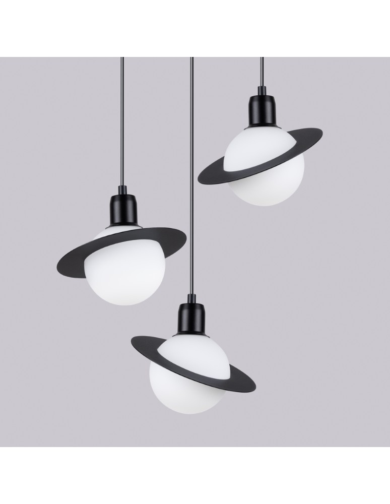 Sollux Lampa wisząca HYPERION 3P czarny SL.1359 Sollux Lampa wisząca HYPERION 3P czarny SL.1359