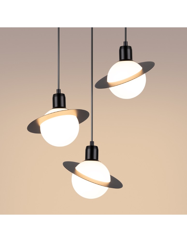 Sollux Lampa wisząca HYPERION 3P czarny SL.1359 Sollux Lampa wisząca HYPERION 3P czarny SL.1359
