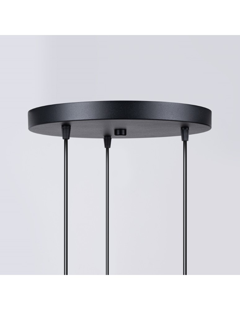 Sollux Lampa wisząca HYPERION 3P czarny SL.1359 Sollux Lampa wisząca HYPERION 3P czarny SL.1359