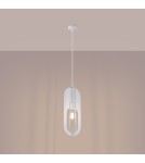 Lampy wiszące - Sollux Lampa wisząca NICUS 1 biała SL.1360 - product 3