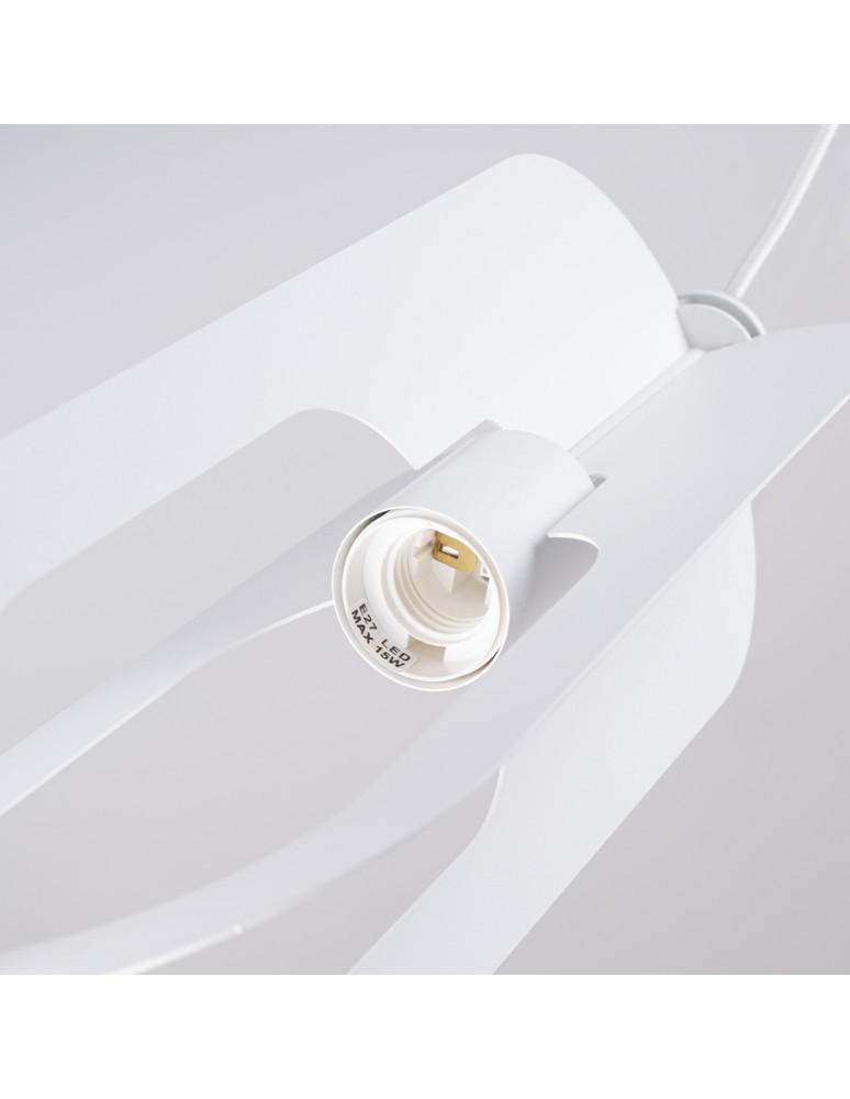 Lampy wiszące - Sollux Lampa wisząca NICUS 1 biała SL.1360 - product kolory-swiatla.pl 5